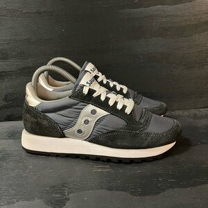 Saucony Jazz Original Vintage Womens Size 7 Blue Gray Running Shoes Sneakers